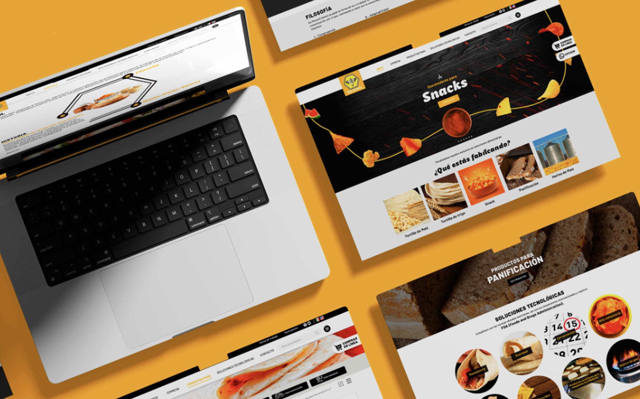 Proyecto web Mexenil desarrollado por Quimaira